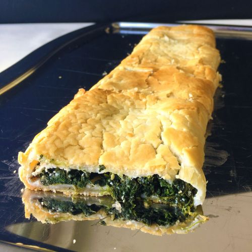 Spinat-Frischkäse-Strudel VEGETARISCH