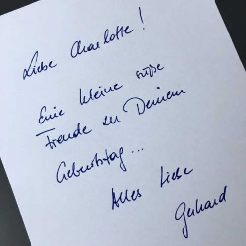 Persönliche Grußnachricht